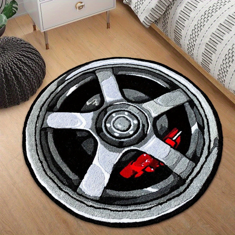 Lighting Mcqueen Bedroom Decor - VIKAMA Car Wheel Rim Design Round