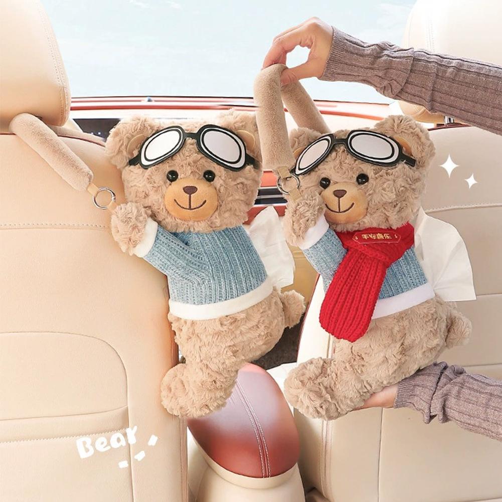 Lighting Mcqueen Bedroom Decor - Cute Bear Car Tissue Box Holder