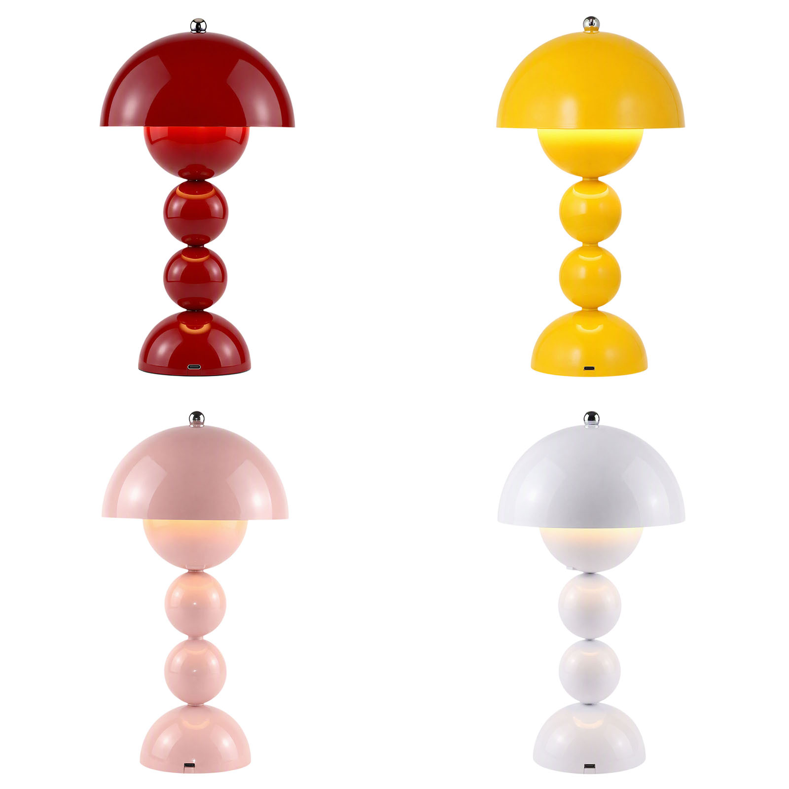 Decor Lighting Lamps - Vintage Mushroom Flower Bud Desk Lamp