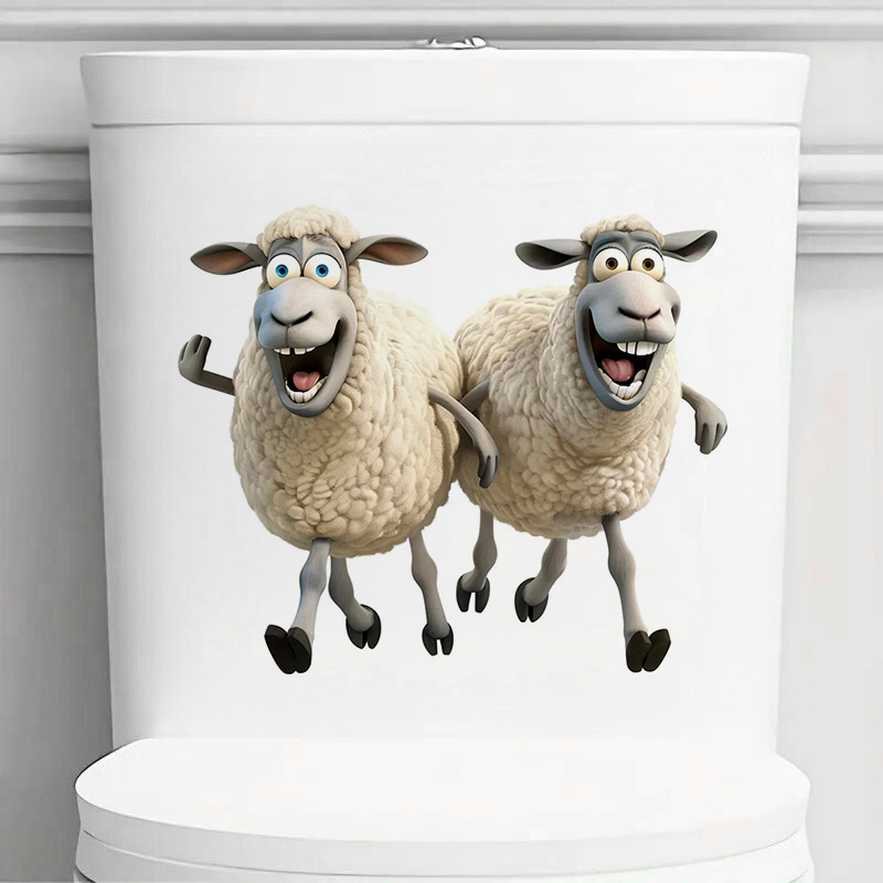 Funny Sheep Toilet Stickers De - Lighting Mcqueen Bedroom Decor review and price