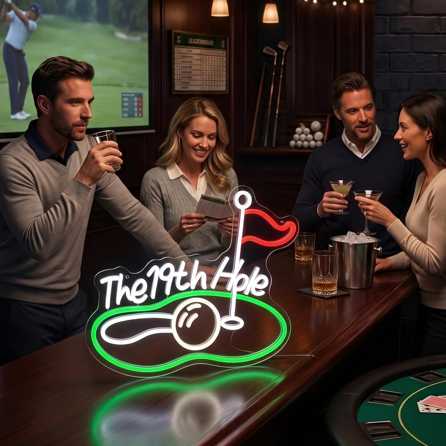 The 19th Hole Golf LED Neon Si - Lighting Christmas Decor review and price