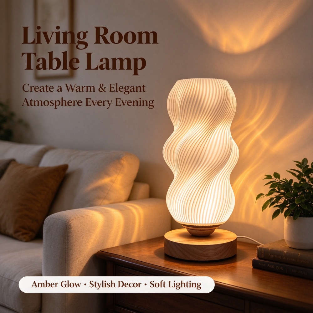 3D Printed Wave Texture Night  - Decor Lighting Lamps review and price