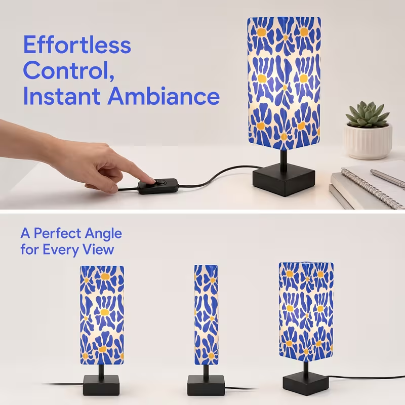 Modern Colorful Floral Table L - Up Lighting Decor review and price