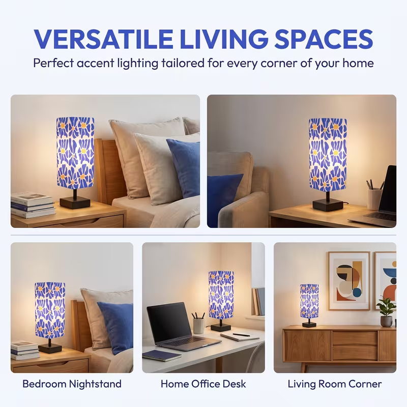 Modern Colorful Floral Table L - Up Lighting Decor review and price