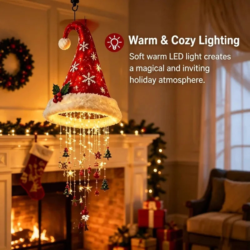 Santa Hat LED Pendant Lamp Chr - Lighting Christmas Decor review and price