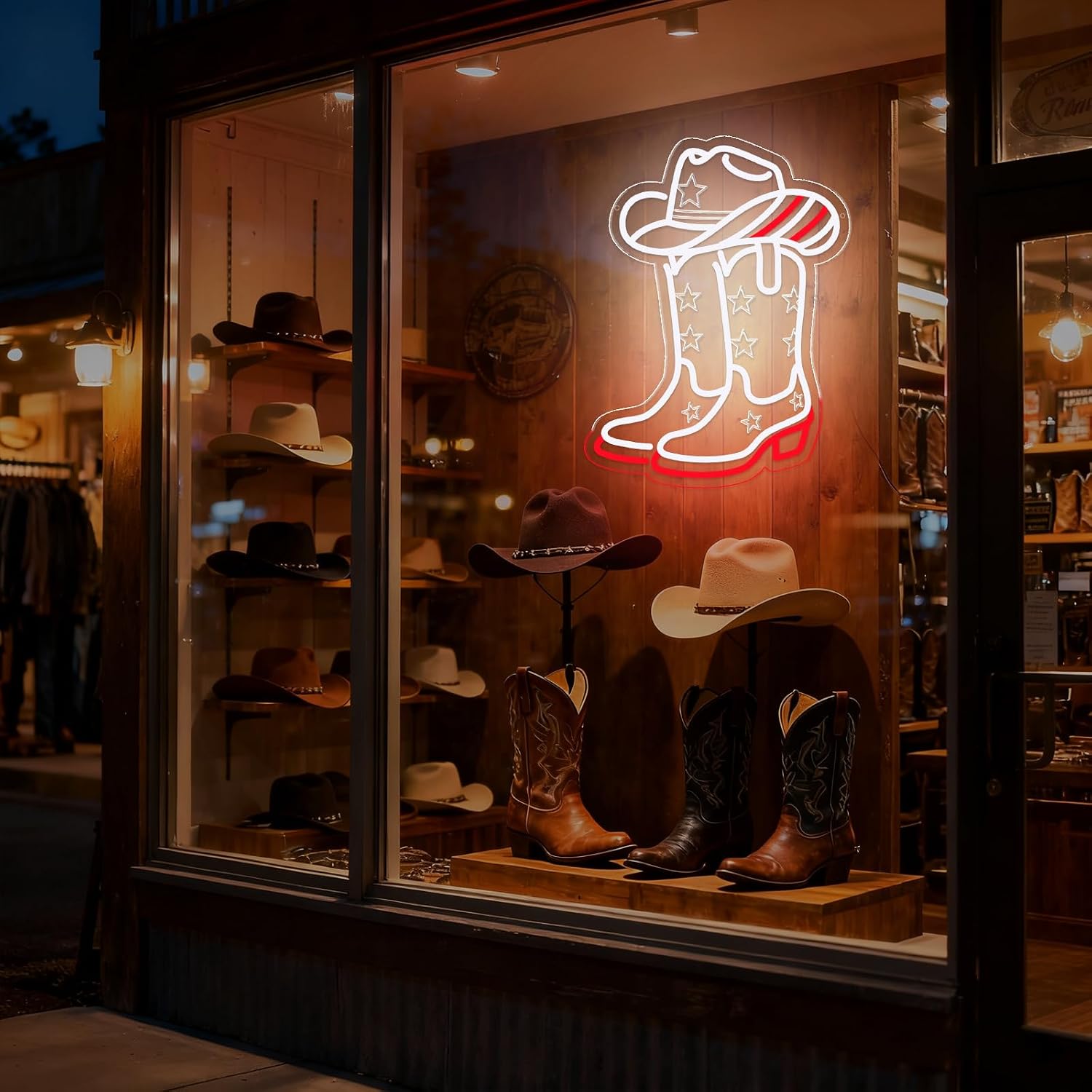 Cowboy Boots and Hat LED Neon  - Lighting Decoration Ideas review and price