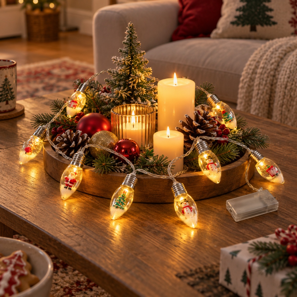1pc 10/20 LED Xmas Snow Clear  - Lighting Decoration Ideas review and price